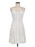 SO 100% Rayon Stripes White Casual Dress Size M - photo 1