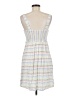 SO 100% Rayon Stripes White Casual Dress Size M - photo 2