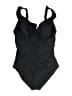 DKNY Black One Piece Swimsuit Size L - photo 1