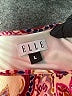 Elle 100% Polyester Paisley Multi Color Burgundy Casual Dress Size L - photo 7