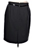 Liz Claiborne Solid Black Gray Formal Skirt Size 12 - photo 2