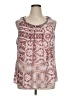 Cj Banks 100% Polyester Pink Tank Top Size 1X - photo 1