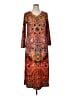 Unbranded Paisley Orange Casual Dress Size XL - photo 1