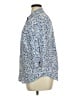 Foxcroft 100% Cotton Paisley Blue 3/4 Sleeve Button-Down Shirt Size 14 - photo 5
