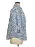 Foxcroft 100% Cotton Paisley Blue 3/4 Sleeve Button-Down Shirt Size 14 - photo 4
