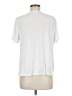LUXE White Short Sleeve Top Size Med Petite - photo 2