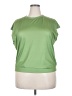 Shein Curve Green Short Sleeve Top Size 2X - photo 1