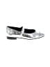 J.Crew Graphic Silver Flats Size 8 - photo 1