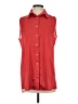 American Apparel 100% Polyester Red Sleeveless Blouse Size XS - photo 1