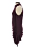 Bebe Solid Burgundy Cocktail Dress Size S - photo 5