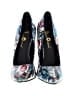 Assorted Brands Graphic Blue Heels Size 7 - photo 2