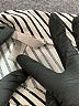 H&M Stripes Silver Short Sleeve Top Size L - photo 7