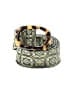 J.Crew 100% Silk Animal Print Green Belt Size M - photo 1