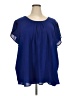 Torrid 100% Polyester Blue Short Sleeve T-Shirt Size 4X Plus (4) - photo 1