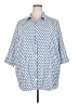 Blair Print Blue 3/4 Sleeve Blouse Size XXL - photo 1