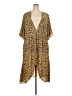 Torrid 100% Polyester Animal Print Tan Casual Dress Size 4X Plus (4) - photo 1