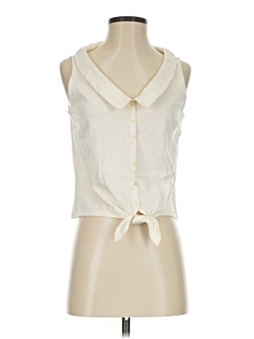 By Anthropologie Sleeveless Button-Down Shirt (view 1)