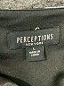 Perceptions Print Black Casual Dress Size L - photo 7