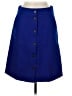 J.Crew 100% Wool Solid Blue Wool Skirt Size 8 - photo 1