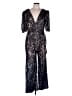 Trina Turk Silver Jumpsuit Size 10 - photo 1