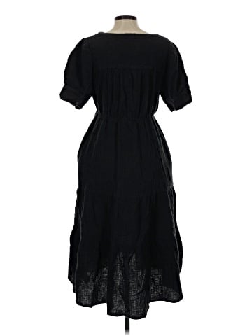 Madewell Lightspun Button-Front Tiered Midi Dress (view 2)