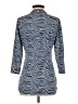 J. McLaughlin Blue 3/4 Sleeve Button-Down Shirt Size S - photo 2
