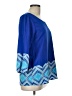 Miami 100% Polyester Blue 3/4 Sleeve Blouse Size L - photo 4