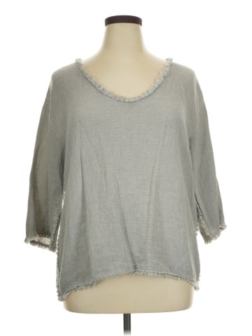 Tempo Paris 3/4 Sleeve Blouse (view 1)
