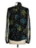 A.L.C. Stars Green Long Sleeve Silk Top Size 2 - photo 2