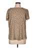 Fortune + Ivy 100% Polyester Animal Print Tan Short Sleeve Blouse Size L - photo 1