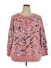 Woman Within Floral Pink Pullover Sweater Size 26 (2X) - photo 1