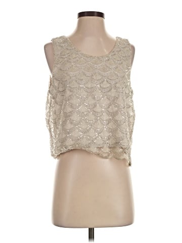 Aqua Sleeveless Top (view 1)