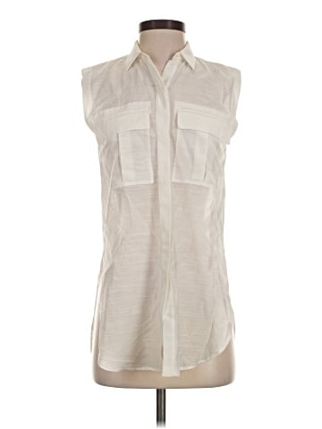 Helmut Lang Sleeveless Button-Down Shirt (view 1)