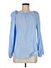 Ann Taylor Blue Long Sleeve Blouse Size M - photo 1