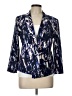 Club Monaco 100% Polyester Print Blue Blazer Size 12 - photo 1