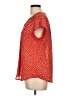Monday Fun 100% Polyester Red Short Sleeve Blouse Size L - photo 5