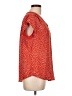 Monday Fun 100% Polyester Red Short Sleeve Blouse Size L - photo 4