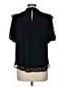 Ann Taylor LOFT 100% Polyester Black Short Sleeve Blouse Size M - photo 2