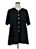 Assorted Brands Black Short Sleeve Blouse Size 1X - photo 1