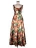 Hutch 100% Polyester Tropical Orange Cocktail Dress Size 8 - photo 1