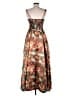 Hutch 100% Polyester Tropical Orange Cocktail Dress Size 8 - photo 2