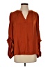 T Tahari 100% Polyester Orange 3/4 Sleeve Blouse Size S - photo 1