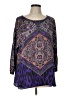 Chico's Purple 3/4 Sleeve Blouse Size Lg (2) - photo 1