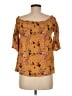 Rewind Orange 3/4 Sleeve Blouse Size M - photo 2