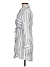 Love Notes 100% Rayon Stripes Gray Casual Dress Size M - photo 5