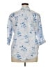 Pomuyoo Blue Long Sleeve Blouse Size XL - photo 2