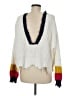 Wildfox 100% Cotton Color Block White Pullover Sweater Size Med (2 or M) - photo 2