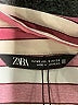Zara 100% Polyester Stripes Burgundy Pink Long Sleeve Blouse Size XS - photo 7