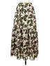 Parker 100% Polyester Print Green Casual Skirt Size 4 - photo 2
