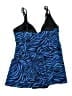 Trimshaper Animal Print Blue Swimsuit Top Size 14 - photo 2